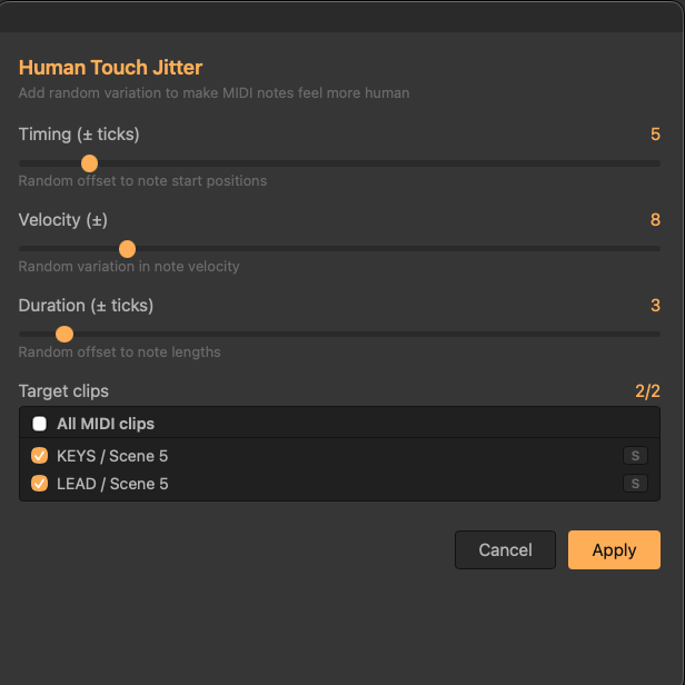 Human Touch Jitter